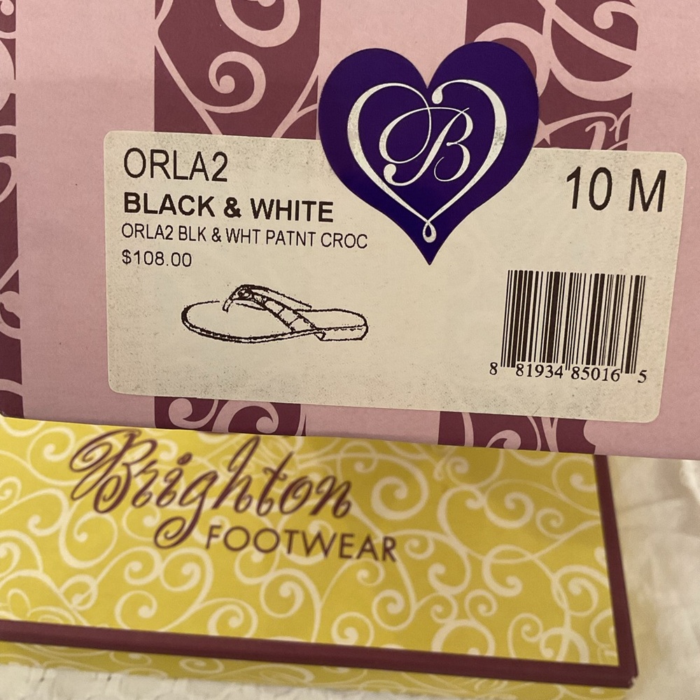 Brighton Women's Tan Sandals with Silver Heart Detail - Picture 2 of 2